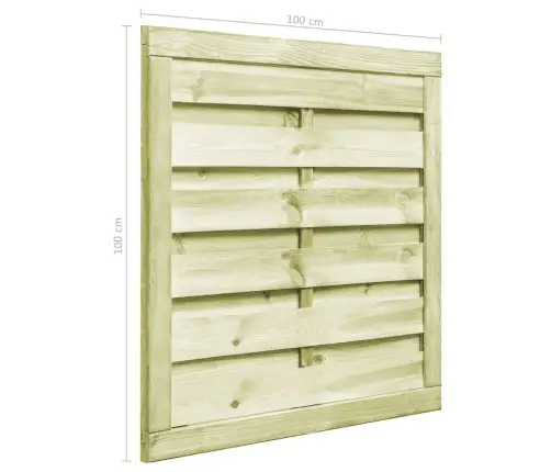 Dārza Vārti, Impregnēts Priedes Koks, 100X100 Cm, Zaļi Vidaxl