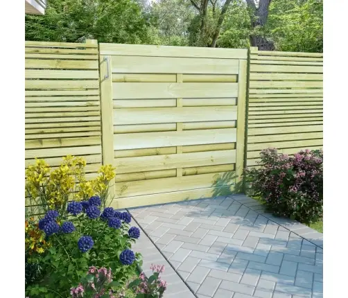 Dārza Vārti, Impregnēts Priedes Koks, 100X100 Cm, Zaļi Vidaxl