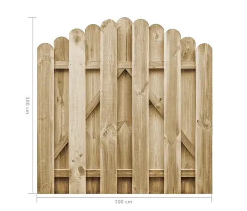 Aiavärav, Immutusega Männipuit, 100 X 100 Cm