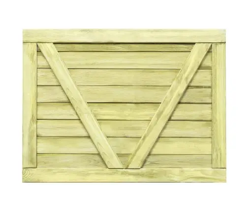 Dārza Vārti, Impregnēts Priedes Koks, 75X100 Cm Vidaxl