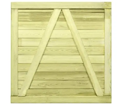 Dārza Vārti, Impregnēts Priedes Koks, 100X100 Cm Vidaxl