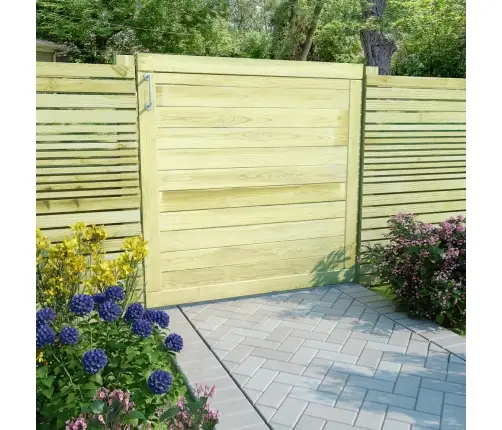 Dārza Vārti, Impregnēts Priedes Koks, 100X100 Cm Vidaxl