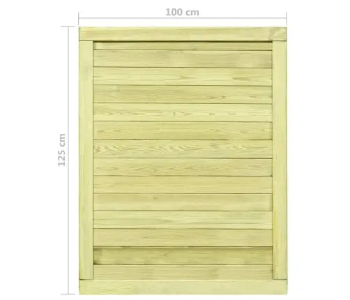 Sodo Vartai, 125X100cm Impregnuota Pušies Mediena