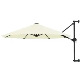 Saulessargs Ar Metāla Kātu, Smilšu Krāsā, 300 Cm Vidaxl