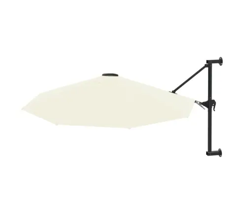 Saulessargs Ar Metāla Kātu, Smilšu Krāsā, 300 Cm Vidaxl