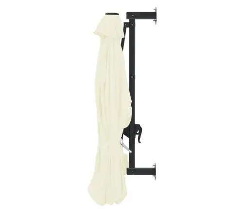 Saulessargs Ar Metāla Kātu, Smilšu Krāsā, 300 Cm Vidaxl