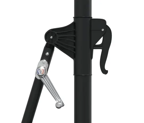 Saulessargs Ar Metāla Kātu, Smilšu Krāsā, 300 Cm Vidaxl