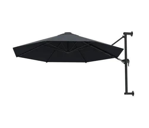 Saulessargs Ar Metāla Kātu, Antracītpelēks, 300 Cm Vidaxl