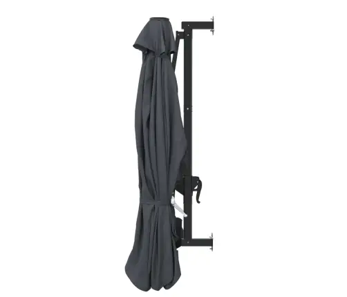 Saulessargs Ar Metāla Kātu, Antracītpelēks, 300 Cm Vidaxl