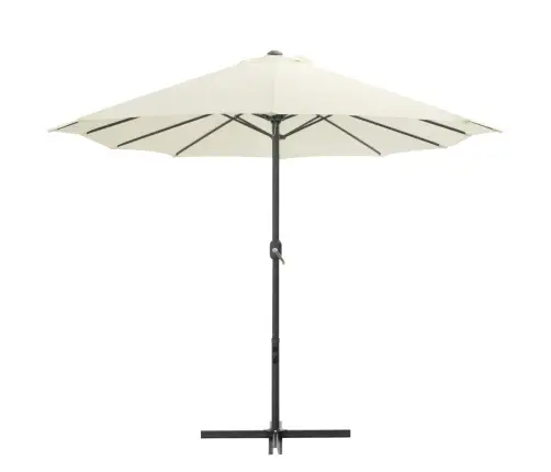 Dārza Saulessargs Ar Alumīnija Kātu, 460X270 Cm, Smilšu Krāsa Vidaxl