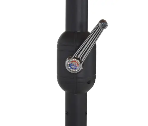 Dārza Saulessargs Ar Alumīnija Kātu, 460X270 Cm, Pelēkbrūns Vidaxl