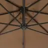 Dārza Saulessargs Ar Tērauda Kātu, 300 Cm, Pelēkbrūns Vidaxl Dārza Saulessargs Ar Tērauda Kātu, 300 Cm, Pelēkbrūns Vidaxl