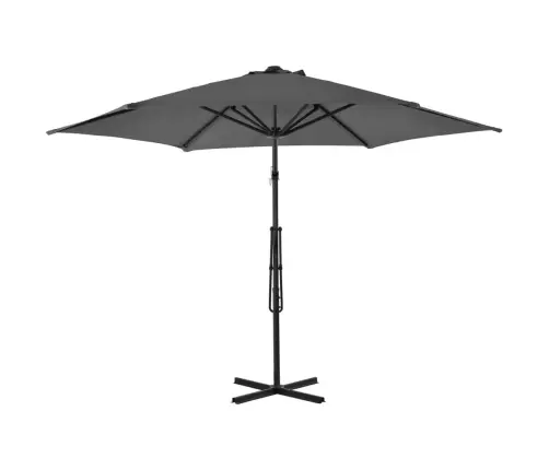 Päikesevari, Teraspostiga, 300 cm Antratsiithall