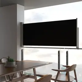 Izvelkama Sānu Markīze, 100X300 Cm, Melns Vidaxl