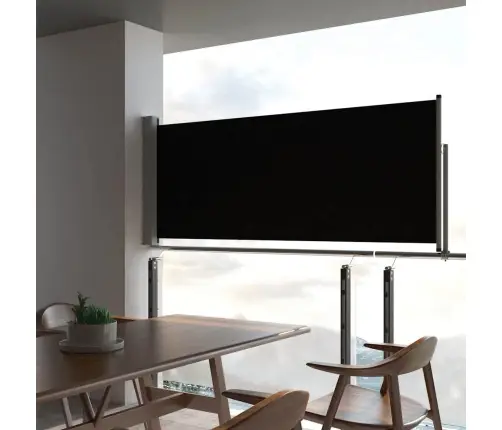 Izvelkama Sānu Markīze, 100X300 Cm, Melns Vidaxl