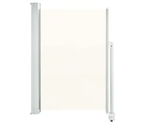 Ištraukiama Šoninė Kiemo Pertvara, Kreminės Spalvos, 120X300Cm