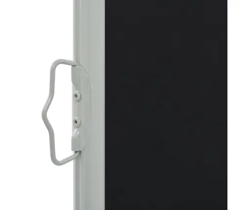 Ištraukiama Šoninė Kiemo Pertvara, Juodos Spalvos, 140X300Cm