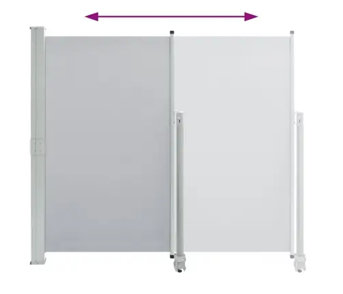 Izvelkama Sānu Markīze, 140X300 Cm, Pelēks Vidaxl