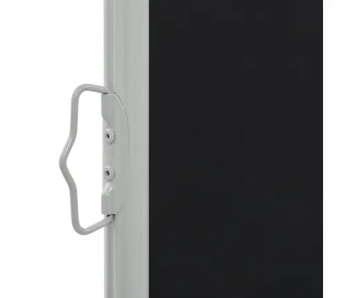 Ištraukiama Šoninė Kiemo Pertvara, Juodos Spalvos, 160X300Cm