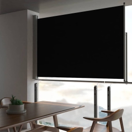 Izvelkama Sānu Markīze, 160X300 Cm, Melna Vidaxl