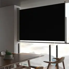 Lahtitõmmatav Terrassi Külgsein, 160 X 300 cm Must