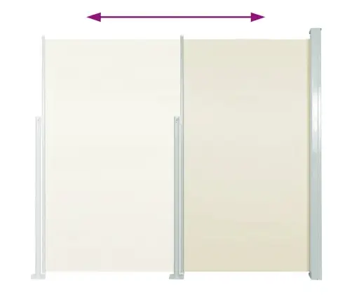 Lahtitõmmatav Külgsein, 140 X 300 cm Kreemjas
