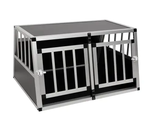 Suņu Būris Ar Dubultām Durvīm, 89X69X50 Cm Vidaxl