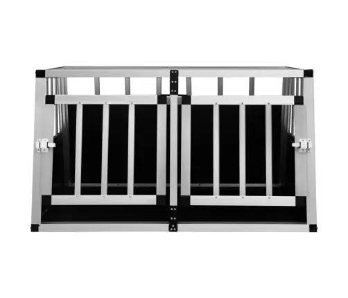 Suņu Būris Ar Dubultām Durvīm, 89X69X50 Cm Vidaxl