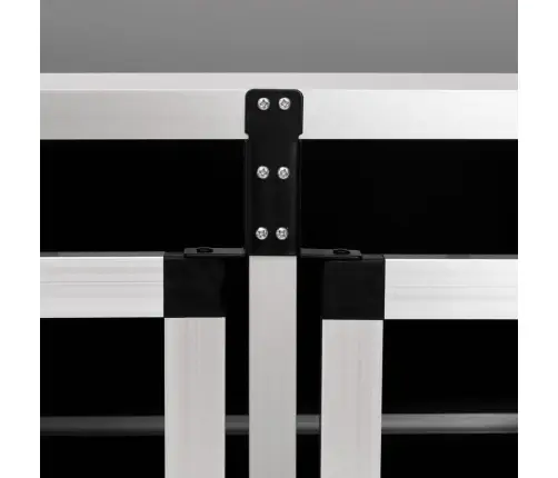 Suņu Būris Ar Dubultām Durvīm, 89X69X50 Cm Vidaxl