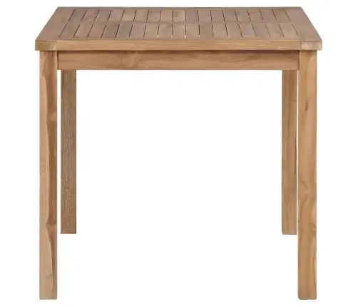 Dārza Galds, 80X80X77 Cm, Masīvs Tīkkoks Vidaxl