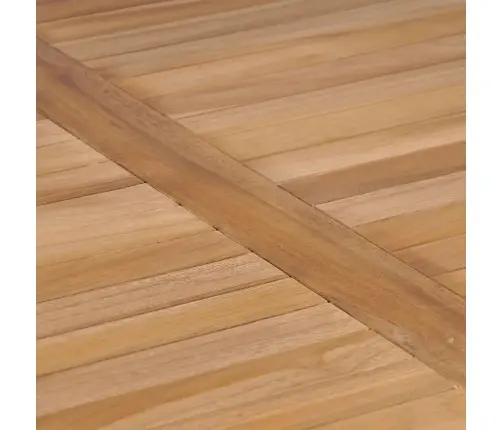 Dārza Galds, 80X80X77 Cm, Masīvs Tīkkoks Vidaxl