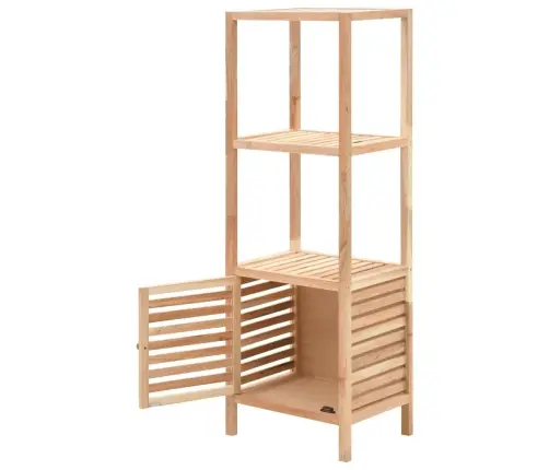 Vannasistabas Skapis, 39,5X35,5X123 Cm, Valriekstu Masīvkoks Vidaxl