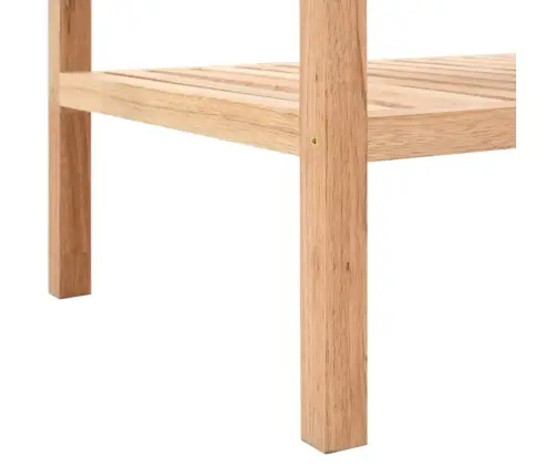 Vannasistabas Plaukts, 100X40X65 Cm, Valriekstu Masīvkoks Vidaxl