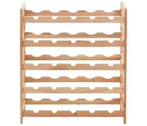 Vīna Plaukts 25 Pudelēm, 63X25X73 Cm, Valriekstu Masīvkoks Vidaxl