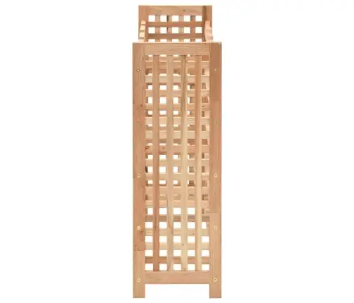 Vīna Plaukts 25 Pudelēm, 63X25X73 Cm, Valriekstu Masīvkoks Vidaxl