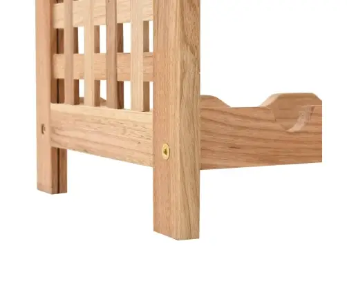 Vīna Plaukts 25 Pudelēm, 63X25X73 Cm, Valriekstu Masīvkoks Vidaxl