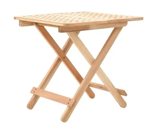 Saliekams Galdiņš, Valriekstu Masīvkoks, 50X50X49 Cm Vidaxl