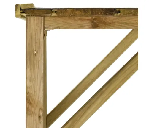 Dārza Instrumentu Šķūnis, Priedes Koks, 253X80X170 Cm Vidaxl