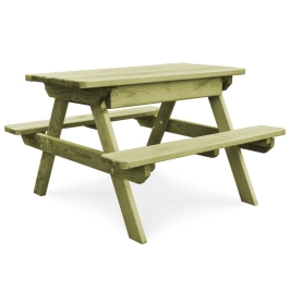 Bērnu Piknika Galds Ar Soliem, 90X90X58 Cm, Impregnēta Priede Vidaxl