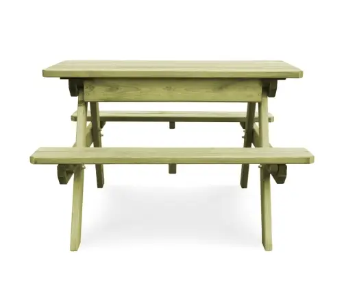 Bērnu Piknika Galds Ar Soliem, 90X90X58 Cm, Impregnēta Priede Vidaxl