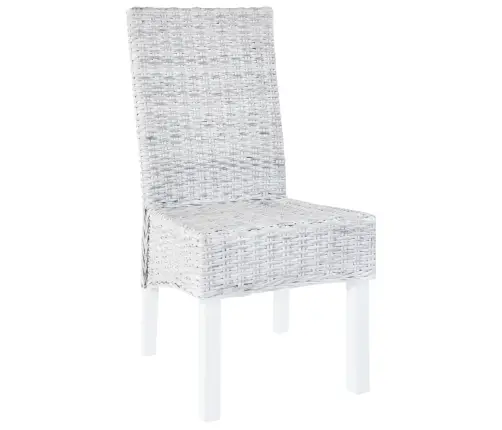 Virtuves Krēsli, 6 Gab., Brūna Kubu Rotangpalma Un Mango Koks Vidaxl