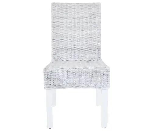 Virtuves Krēsli, 6 Gab., Brūna Kubu Rotangpalma Un Mango Koks Vidaxl