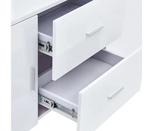 Kumode, 160X40X70 Cm, Balts Mdf Vidaxl