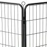 Nožogojums Suņiem, 16 Paneļi, 60X80 Cm, Tērauds, Melns Vidaxl