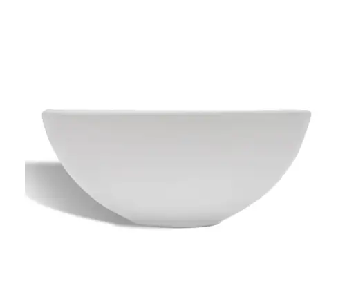 Keraamiline Vannitoa Valamu Koos Segistiga, Ümmargune, Valge