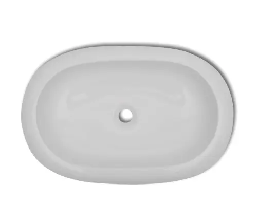 Vannasistabas Ūdens Krāns Ar Maisītāju, Ovāla Izlietne, Balta Vidaxl