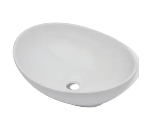 Vonios Praustuvas Su Vandens Maišytuv., Keram., Oval., Baltas