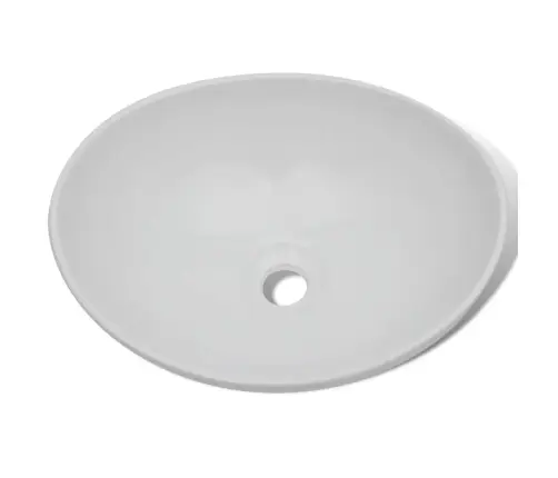 Vonios Praustuvas Su Vandens Maišytuv., Keram., Oval., Baltas