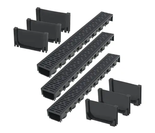 Drenāžas Notekas, 3 M, Plastmasa Vidaxl