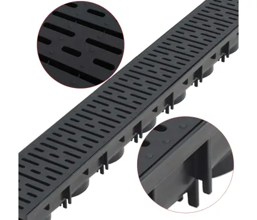 Drenāžas Notekas, 3 M, Plastmasa Vidaxl